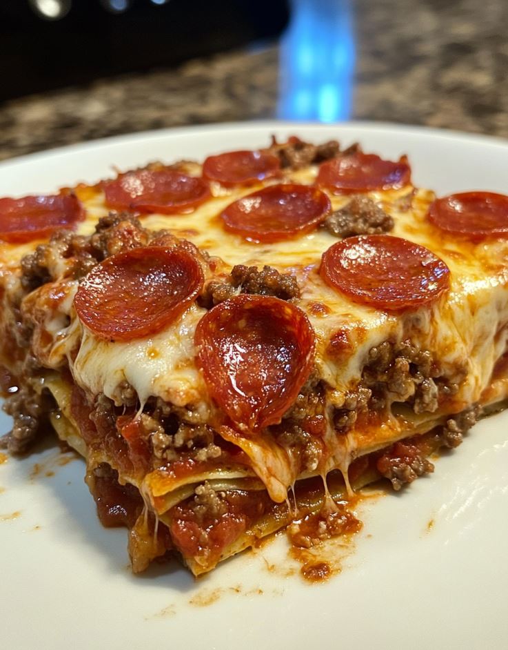 "Meat Lovers Pizza Casserole Recipe – Easy, Cheesy, and Perfect for Family Dinners"